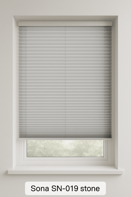 Pleated blinds Sona Stone - Manor Interiors