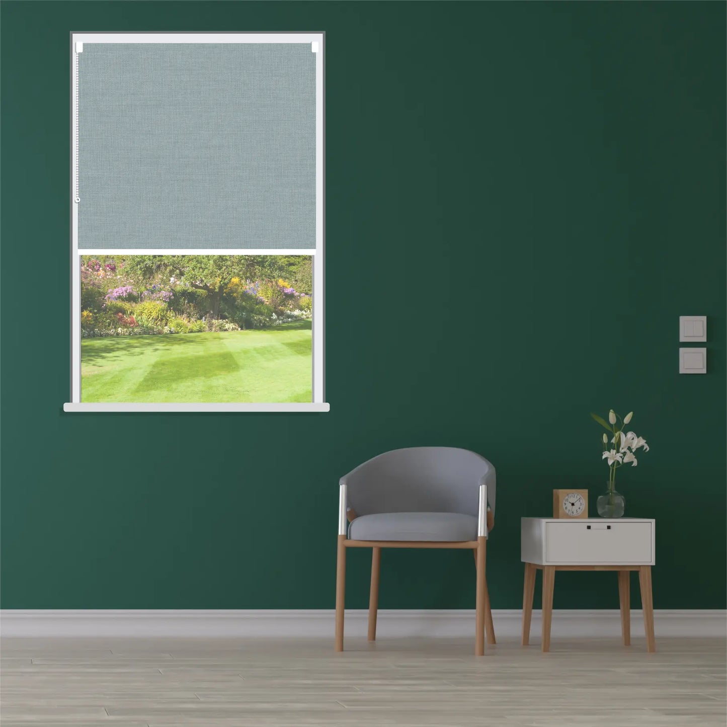 Roller Blinds Munchen Grey - Manor Interiors