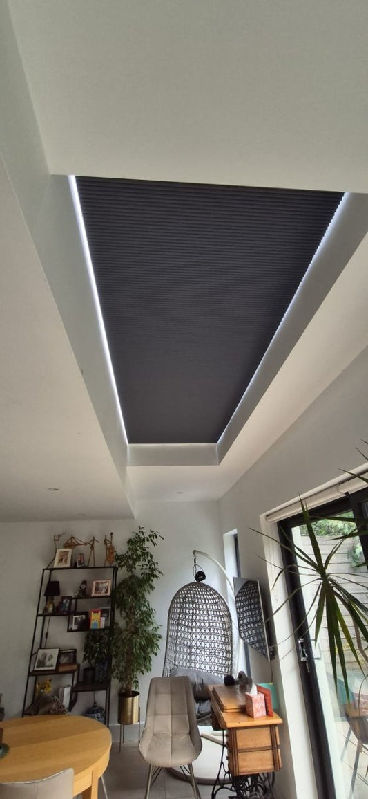 Blinds for flat roof windows sona white blackout - Manor Interiors