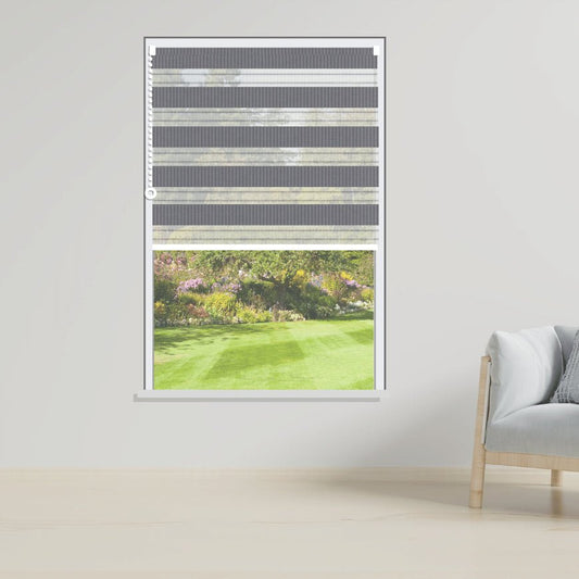 Day and Night Roller Blinds Duel Grey-1806 - Manor Interiors