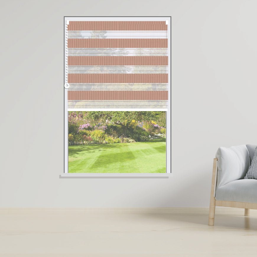 Day and Night Roller Blinds Duel Rose-1811 - Manor Interiors